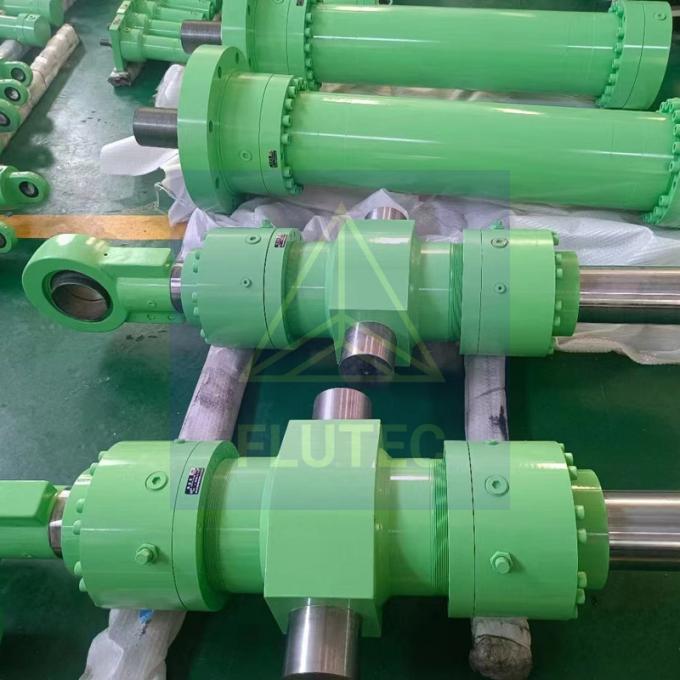 Alaşımlı Çelik Özel Hidrolik Silindirler Kırkma Makinesi için Piston Tipi 0