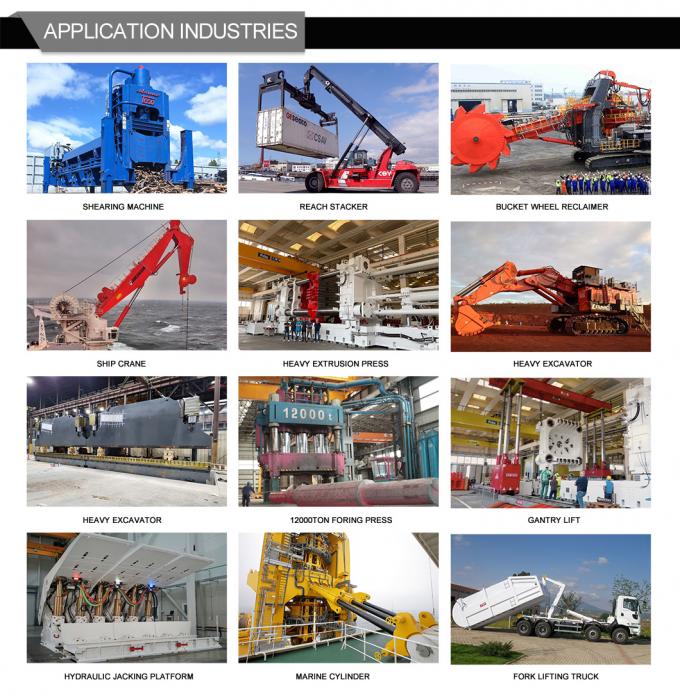 100% Basınç Deneme Basıncı Dredger Nakliye için Hidrolik Silindir 7