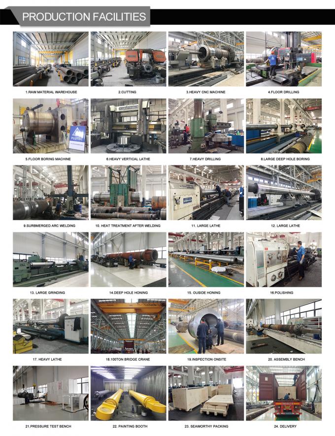 Sabit / Güvenilir Deniz Hidrolik Silindir Jack Up Çalışma Platformu için 2