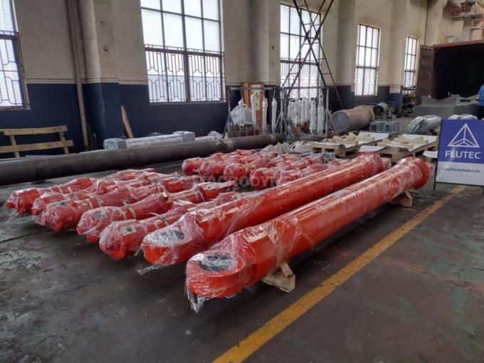 40MPa Deniz Hidrolik Silindir Mül türü Boom Hidrolik Yağ Silinderi 0