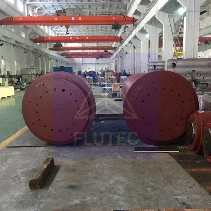 Büyük Borlu Boltlu Başlı Hidrolik Silindirler 400 tonluk Plunger Hidrolik Silindir 1