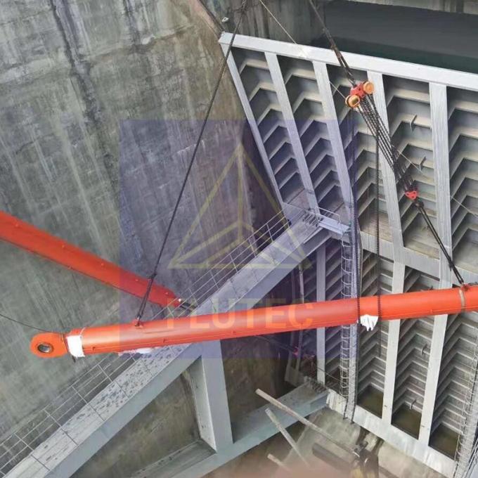 Hidroelektrik Santrali Baraj Kapısı Hidrolik Silindir Karbon Çelik Malzemesi 0