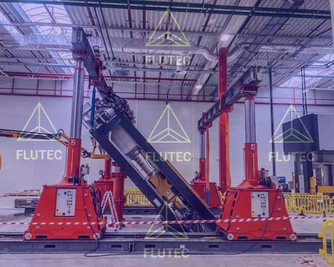 Çift Eylemli Teleskopik Hidrolik Asansör Silindiri Hidrolik Gantry Sistemi İçin 0