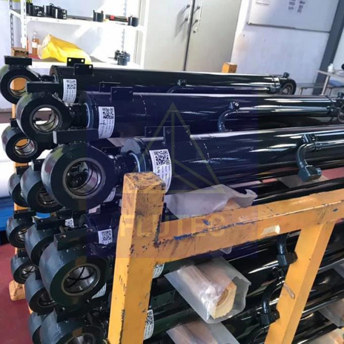 Mobil Ekipman Karbon Çelik Hidrolik Silindir Çift Eylemli Piston Türü 0