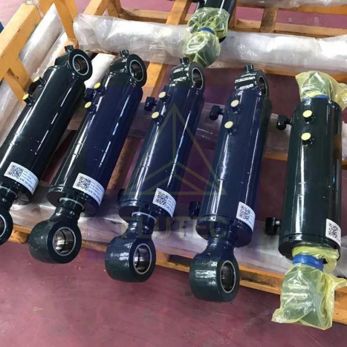 Mobil Ekipman Karbon Çelik Hidrolik Silindir Çift Eylemli Piston Türü 2