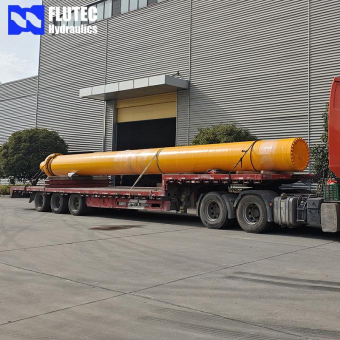 Bore760xRod380xStroke12000 Hidrolik Soğuk Çekim Üretim hattı için Hidrolik Silindir 0