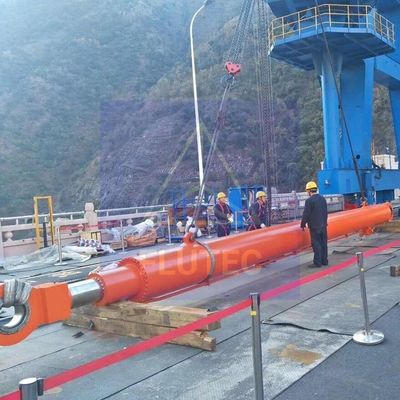 Kafası Bolted Mill tipi hidrolik silindir Dam kapısı / dökme kapısı için